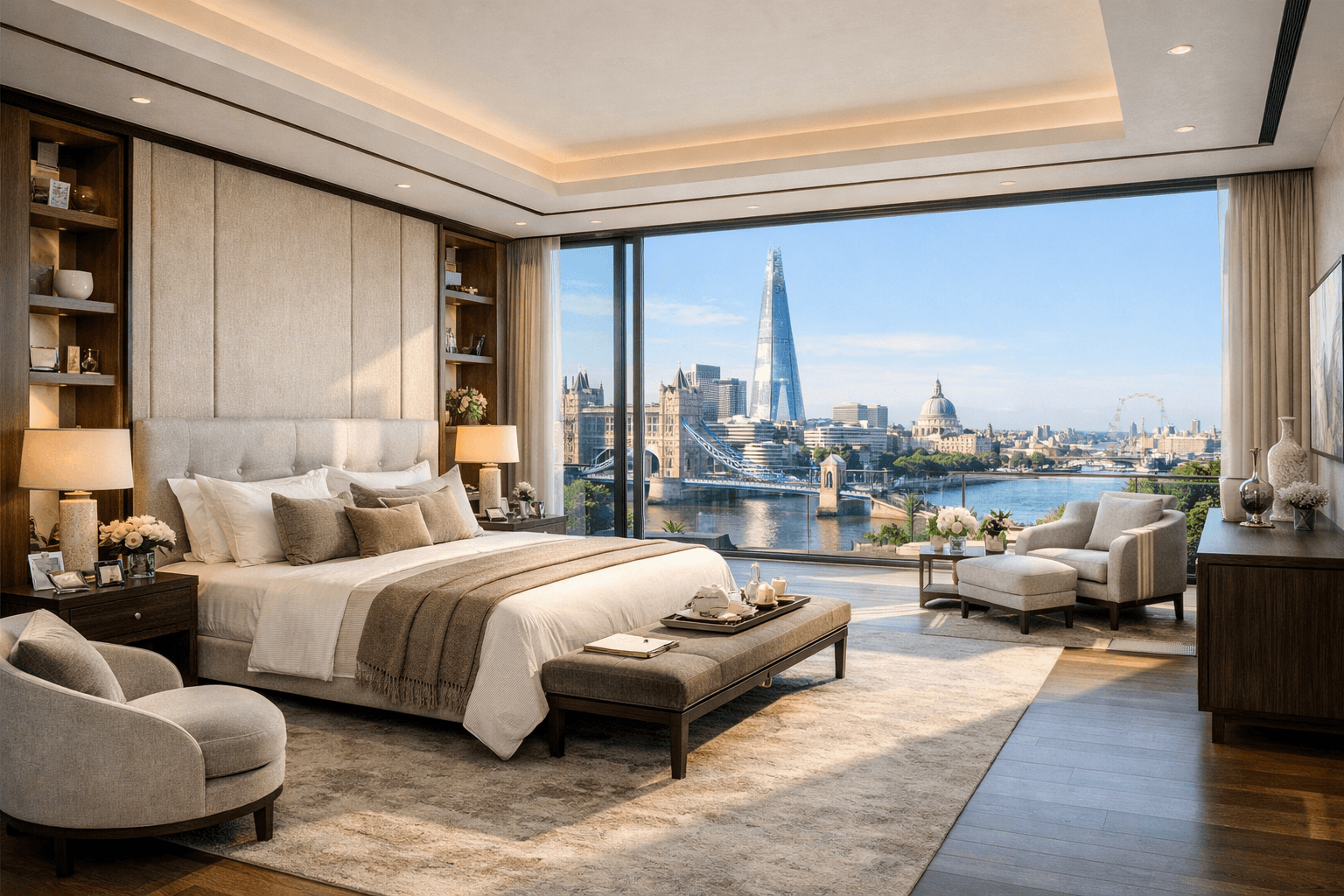 London Skyline Penthouse — suite interior visualization